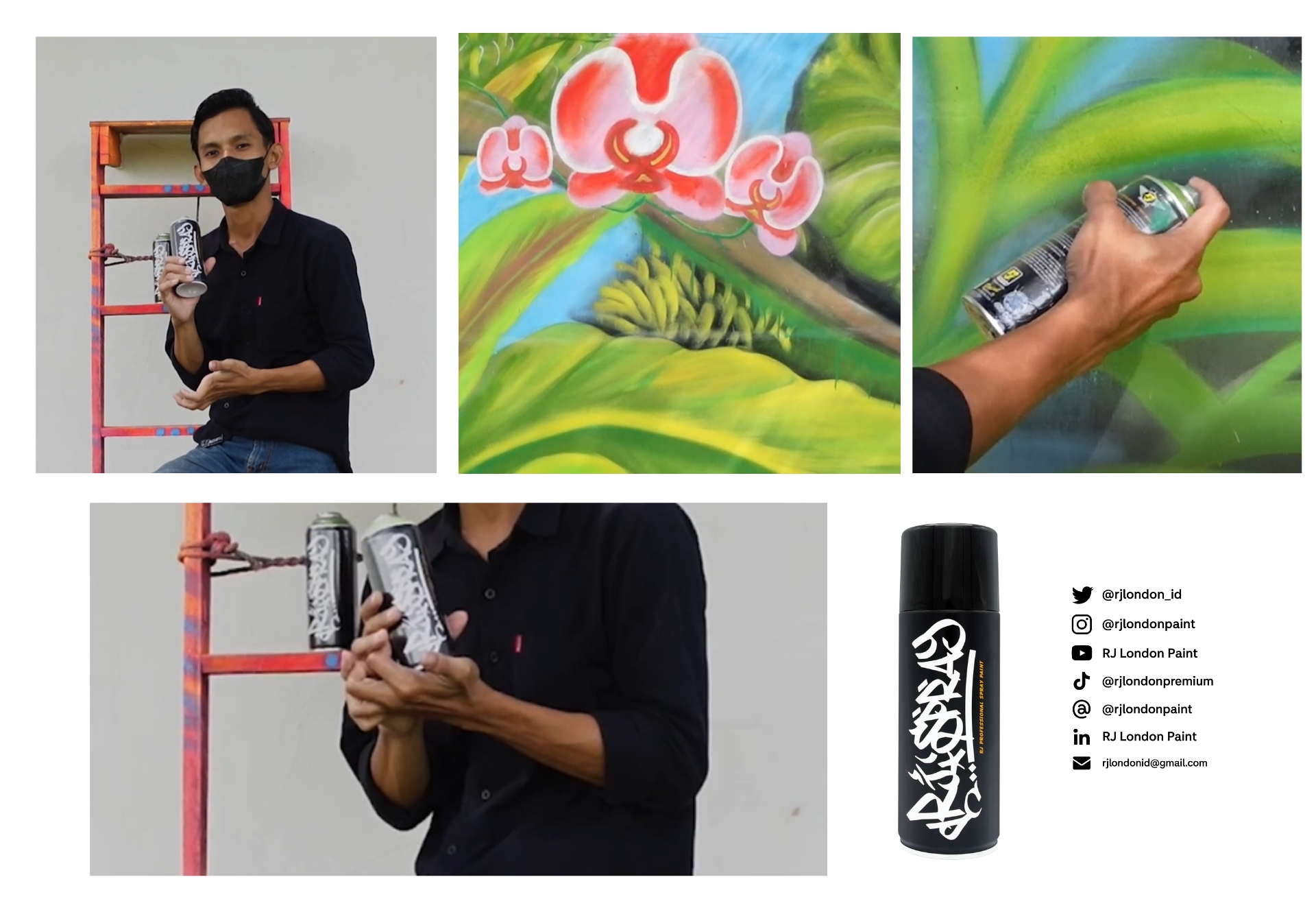 Cat Semprot Graffiti untuk Ubah Tembok Polos Jadi Mural